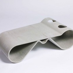 willy guhl concrete chair fiber loop dwell
