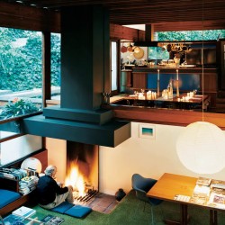 raymond shelly kappe house julius shulman dwell concrete redwood open plan