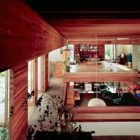 raymond shelly kappe house julius shulman dwell concrete redwood open plan