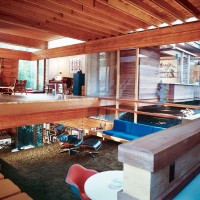 raymond shelly kappe house julius shulman dwell concrete redwood open plan