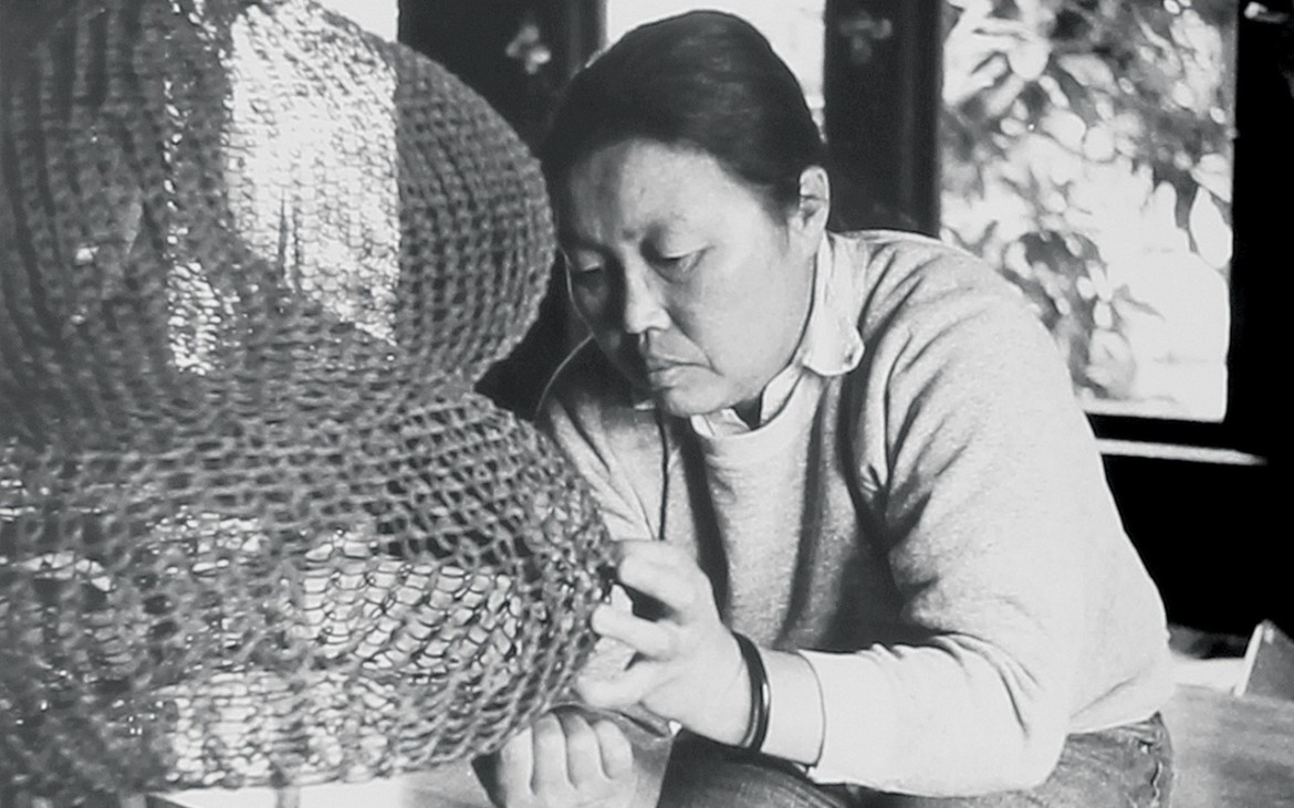 Ruth Asawa sculpture metal mid century modern art crochet