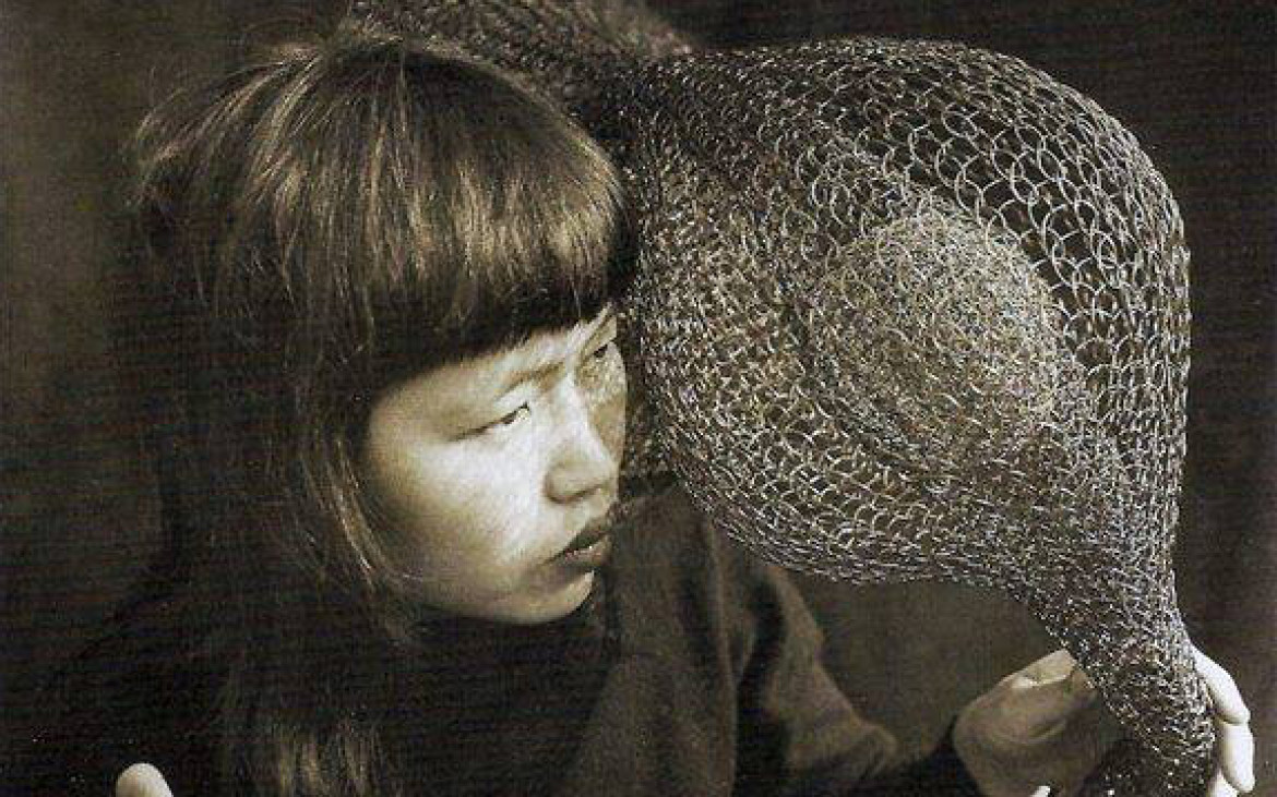 Ruth Asawa sculpture metal mid century modern art crochet