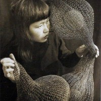 Ruth Asawa sculpture metal mid century modern art crochet