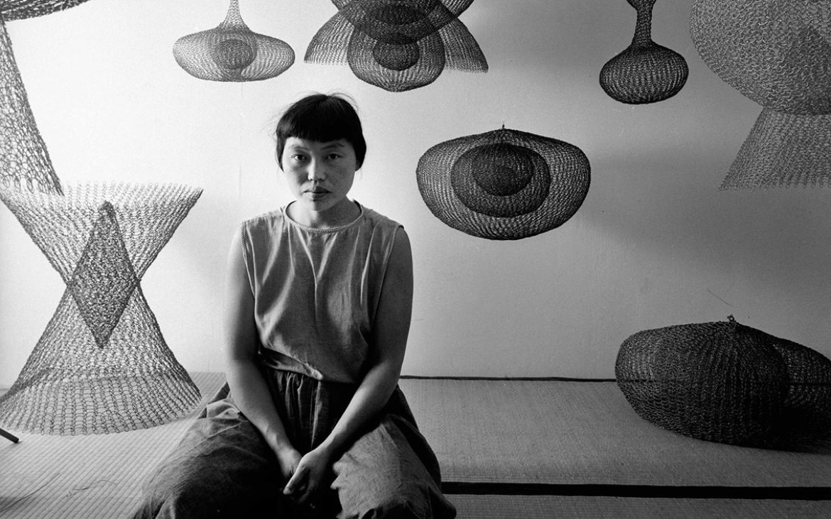 Ruth Asawa sculpture metal mid century modern art crochet