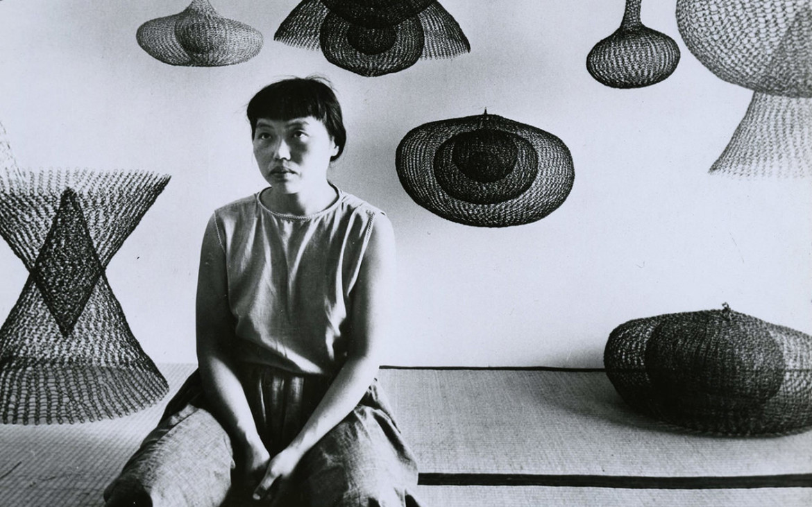 Ruth Asawa sculpture metal mid century modern art crochet