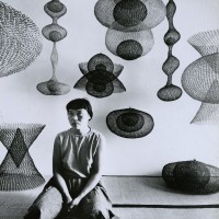 Ruth Asawa sculpture metal mid century modern art crochet