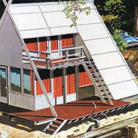 summer house mid century cottage vacation modernism