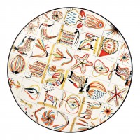 roger capron ceramic table french france mid century modern