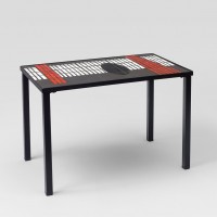 roger capron ceramic table french france mid century modern