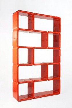 umbo shelving directional new york Kay Leroy ruggles space age plastic