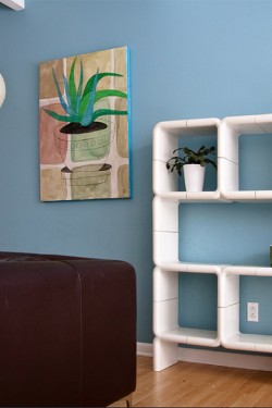 umbo shelving directional new york Kay Leroy ruggles space age plastic