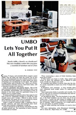 umbo shelving directional new york Kay Leroy ruggles space age plastic