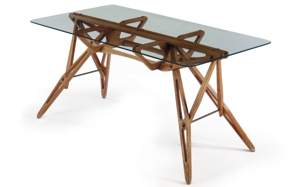 Carlo Mollino arabesco desk table turn singer sons