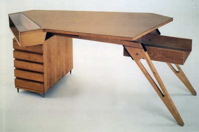 Carlo Mollino arabesco desk table turn singer sons