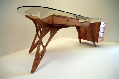 Carlo Mollino arabesco desk table turn singer sons