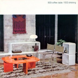 umbo shelving directional new york Kay Leroy ruggles space age plastic