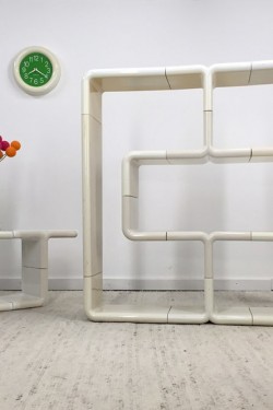 umbo shelving directional new york Kay Leroy ruggles space age plastic