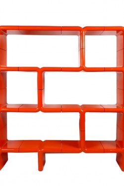 umbo shelving directional new york Kay Leroy ruggles space age plastic