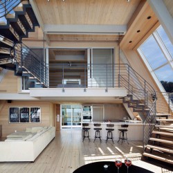 fire idland mid century modern house a-frame beach