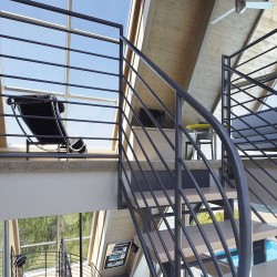 fire idland mid century modern house a-frame beach