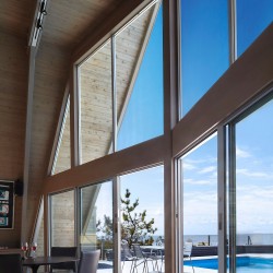 fire idland mid century modern house a-frame beach