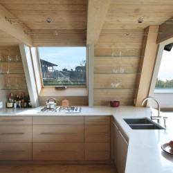 fire idland mid century modern house a-frame beach