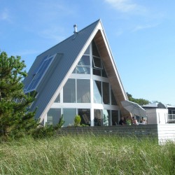 fire idland mid century moadern house a-frame beach