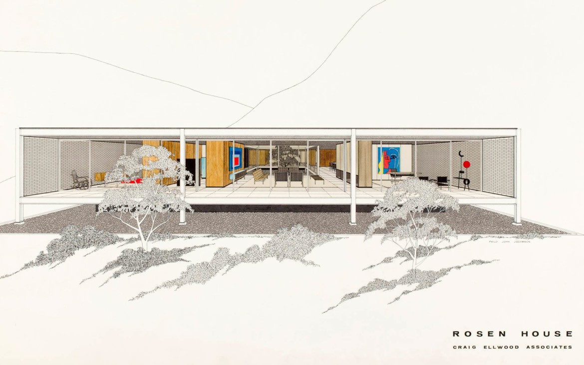 craig ellwood rosen house mid century modern california post beam