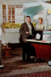 general electric partio cart mid century modern usa