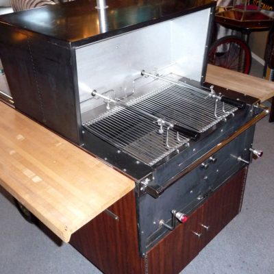 general electric partio cart mid century modern usa