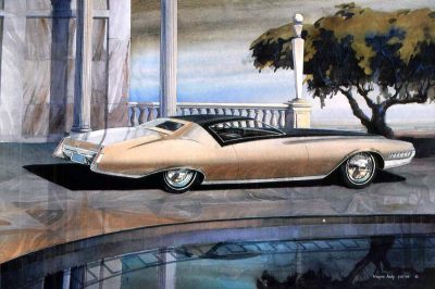 wayne kady concept cat mid century moden illustration