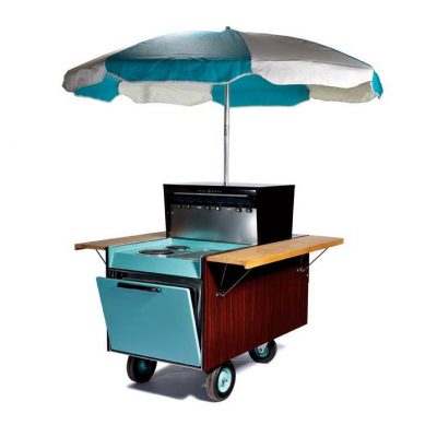 general electric partio cart mid century modern usa