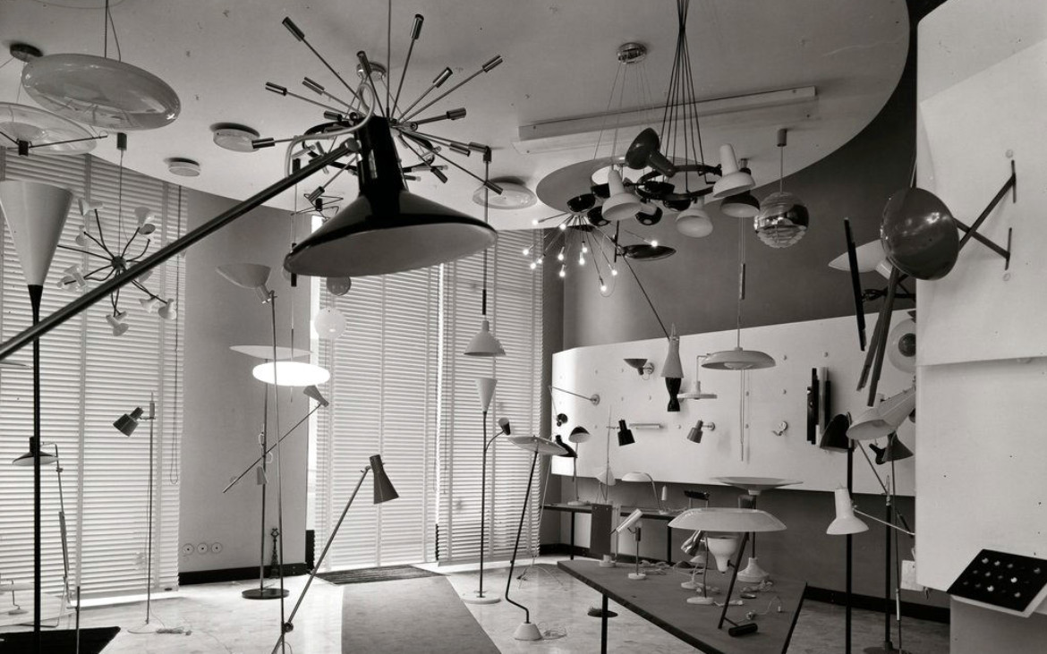 gino sarfatti lighting arteluce itlay mid century modern modernism